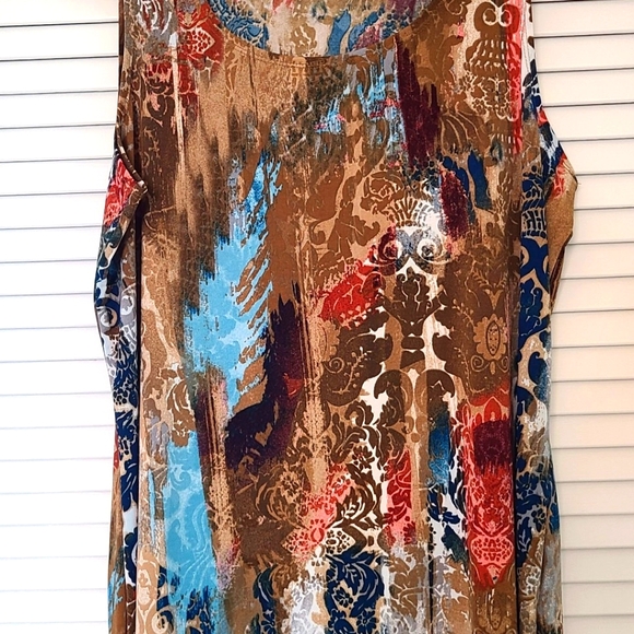 Susan Graver Tops - Susan Graver Multi Colored Tank, Size L